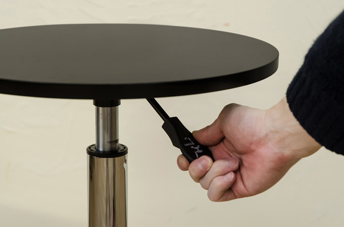 昇降式バーテーブル 40φ テーブル幅40cmタイプ HT-13 バーテーブル 丸型