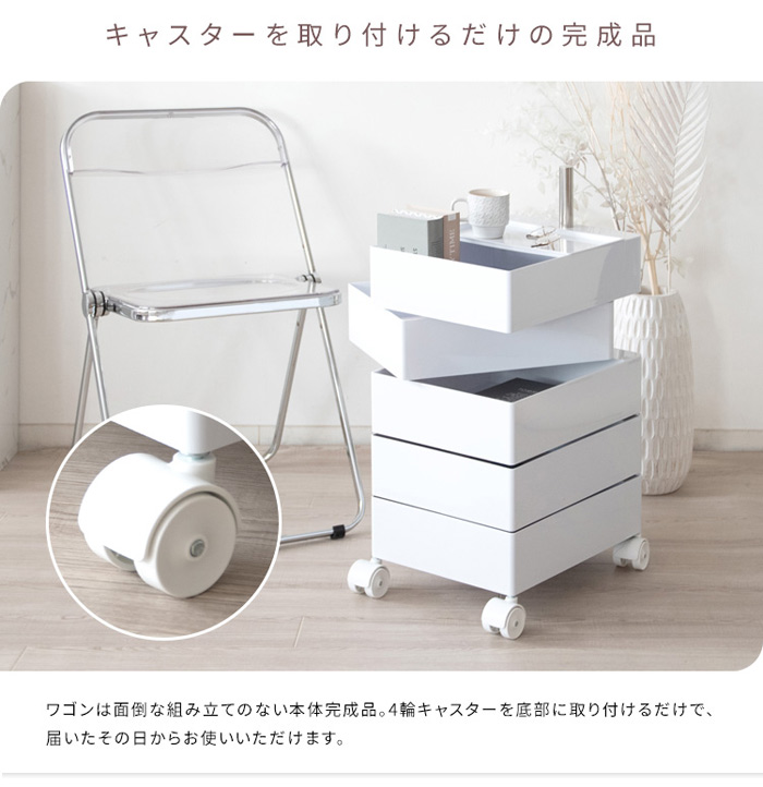 キャスターを取り付けるだけの完成品