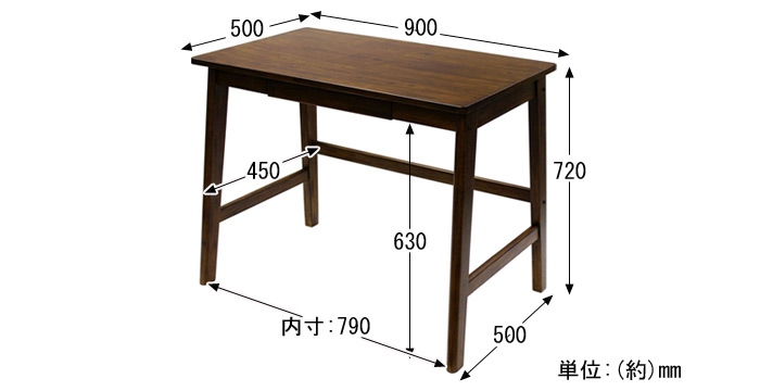 Desk AYD-08(BR)の詳細図