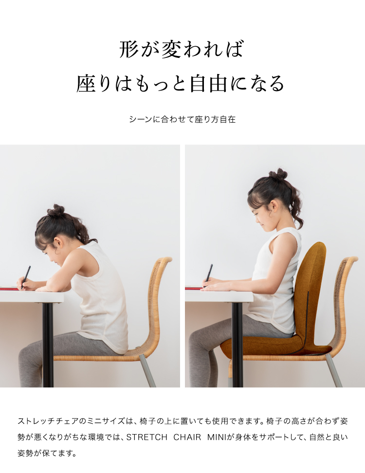 STRETCH CHAIR MINI (ストレッチチェアミニ) ストレッチ座椅子 ミニサイズ 座面ポケット 骨盤周り サポート 美姿勢 2か所のリクライニング 14×14通り 0070-4117 &MEDICAL アンドメディカル