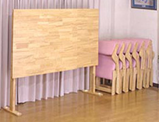 木製肘付き折りたたみダイニング 5点セット(テーブル:幅135x奥行80x高
